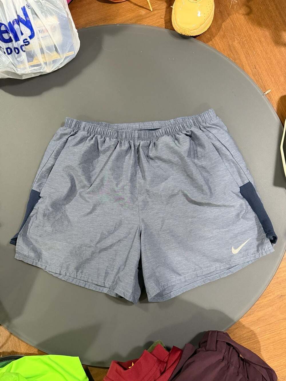 Nike Challenger Running Shorts Size L Gray Dri-Fit